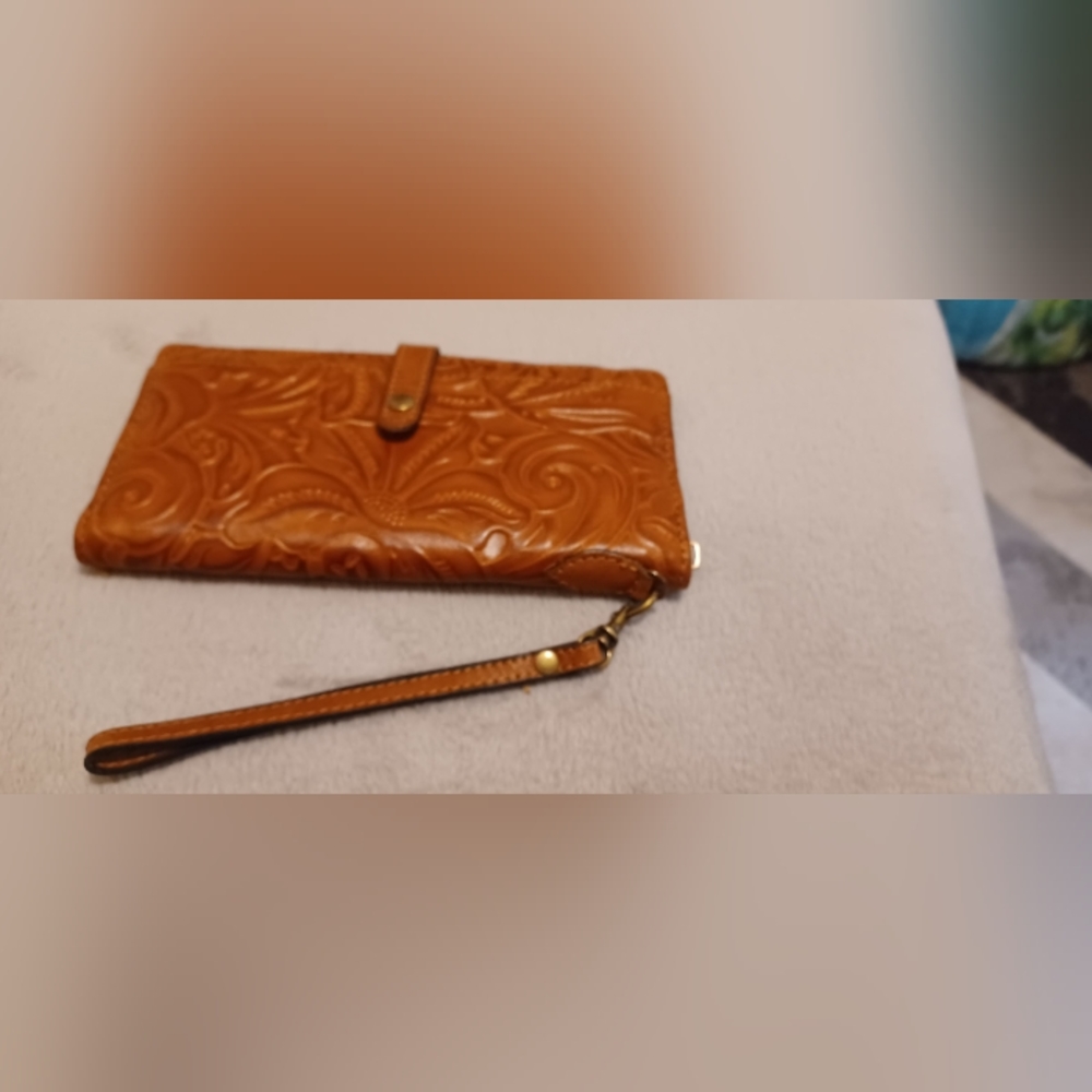 Patricia Nash tooled wallet.
